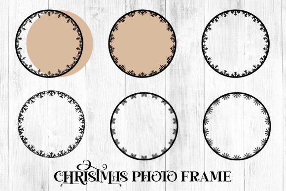 3D Christmas Photo Frame SVG: Festive Branding for Seasonal Small Business Appeal