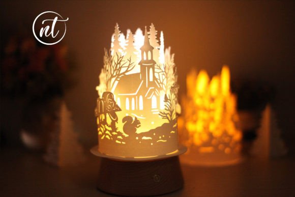 3D SVG Christmas Lanterns: Festive Design for Local Business Branding