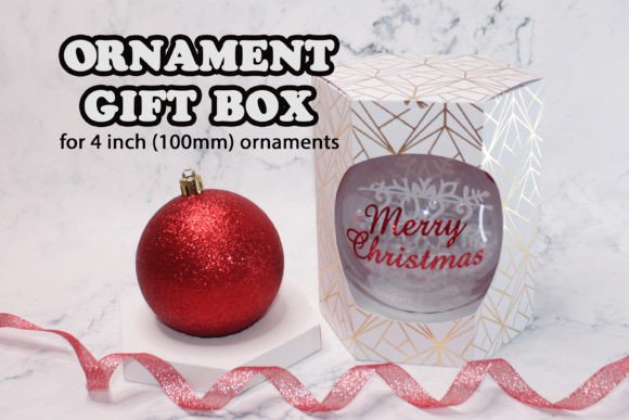 4 Round Ornament Box Svg
