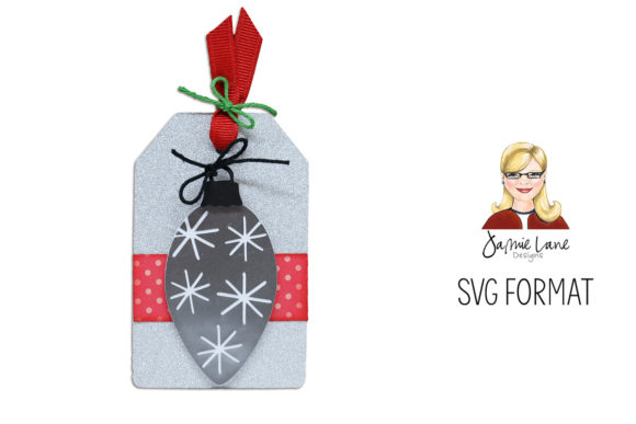 Bulb Gift Tag: A Festive 3D SVG for Christmas Craft & Branding Projects
