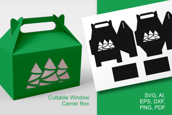 Christmas 3D SVG Candy Box Template for Content Publishers