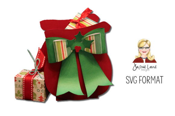 Christmas 3D SVG Santa Bag with Gifts Adds Festive Flair to Local Branding