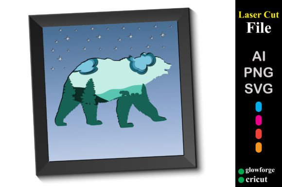 Christmas Bear 3D SVG: A Festive Graphic Design Asset for Holiday Branding