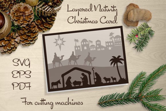 Christmas Card Nativity, Layered SVG: A Designer’s Real-World Review