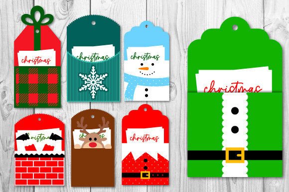 Christmas Gift Card Holder 3D SVG Bundle for Festive Branding