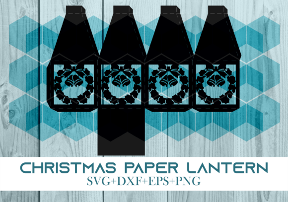 Christmas Paper Lantern Series 0007: A 3D SVG with Holiday Charm for Design Pros