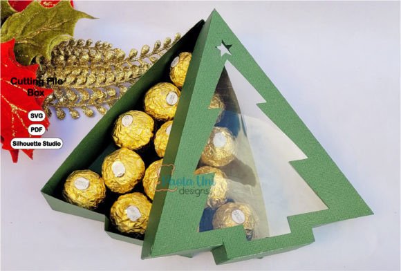 Free Christmas Tree Box 3D SVG for Festive Crafting