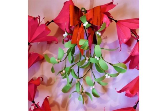 Mistletoe 3D SVG Templates for Christmas Craft Sellers