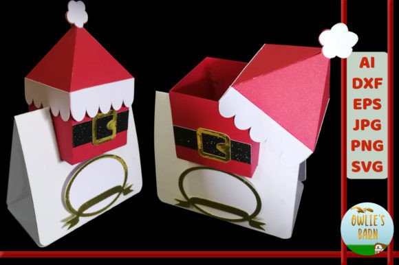 Santa Box 3D SVG: Festive Design for Etsy & Digital Sellers