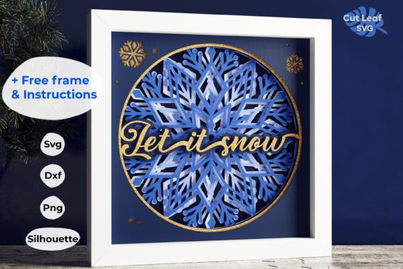Snowflake 3D SVG for Christmas Crafting Magic