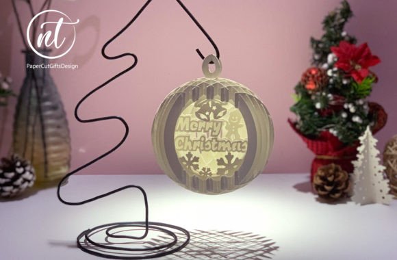 Sphere Popup Mini Christmas 2 – 3D SVG for Festive Digital Selling
